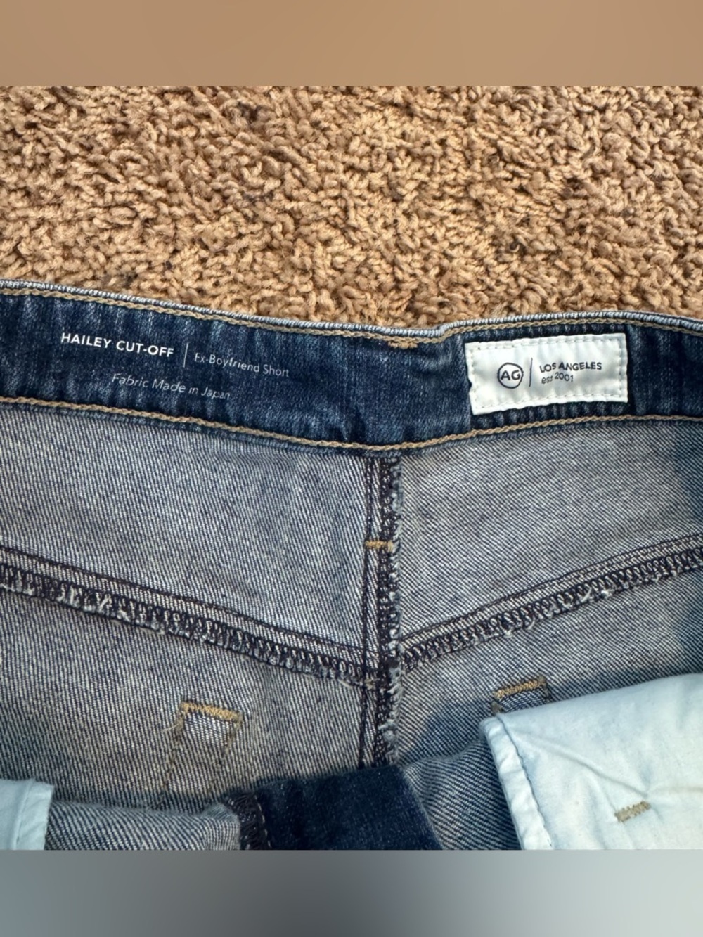 Ag Adriano Goldschmied Hailey Cut Off Ex Boyfriend Short Frayed Hem Size 31 - Picture 2 of 8